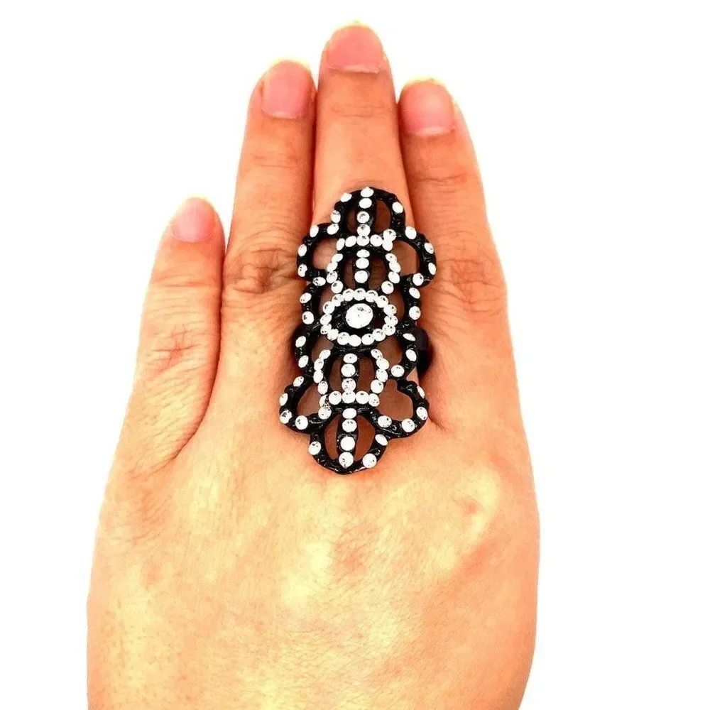 Rhinestones Ring‎